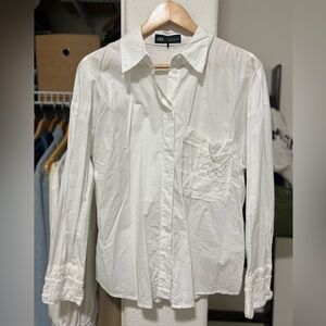 ZARA Button Down Top